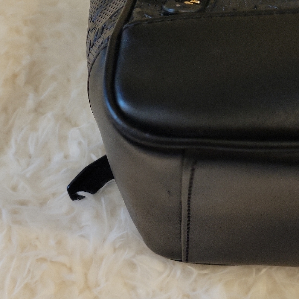 Michael Kors Monogram Brooklyn Elegant Black Backpack - Picture 9 of 10